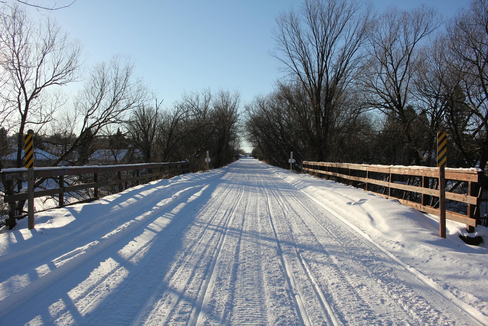 Looking west